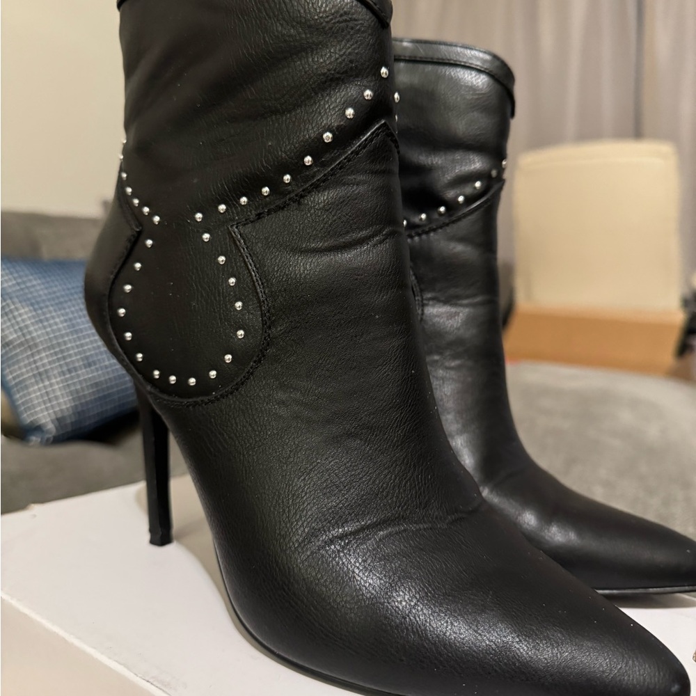 Circus Sam Edelman Black Leather Women's Boots
